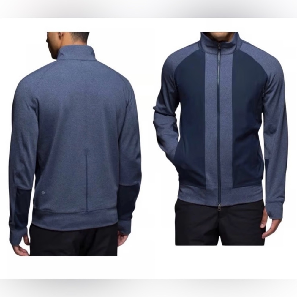 Lululemon Tactic Jacket Men's Medium Blue 
 Heathered Inkwell Track